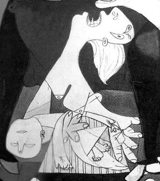 pablo-picasso's-guernica,-detail