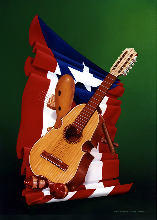 puerto-rico-hoy,-ayer-y-para-siempre, painting by John Rivera-Resto