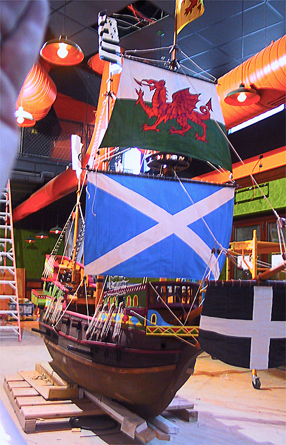 spanish-galleon-reconstruction,-by-john-rivera-resto,-2012,-adding-sails-and-rigging