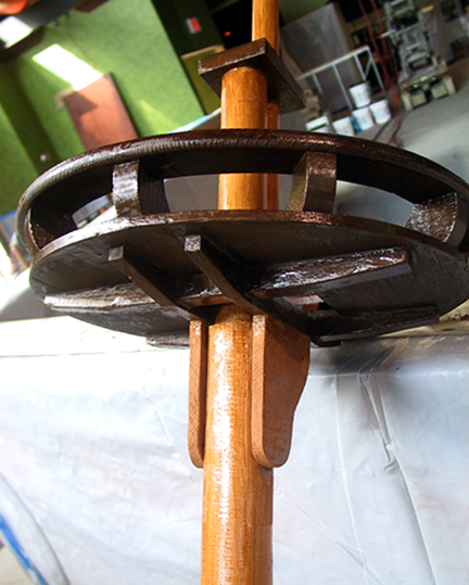 spanish-galleon-reconstruction,-by-john-rivera-resto,-2012,-detail-of-finished-crows-nest