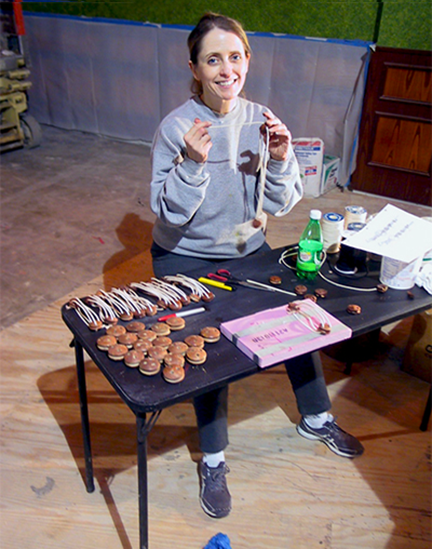 spanish-galleon-reconstruction,-by-john-rivera-resto,-2012,-nancy-lewis-rivera-working-on-the-rigging