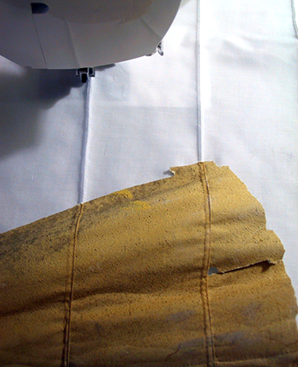 spanish-galleon-reconstruction,-by-john-rivera-resto,-2012,-new-sails-being-sewed-to-match-original-stitching