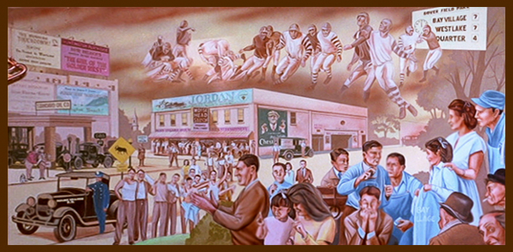 the Moosehead Saloon Mural by John Rivera-Resto, 1995