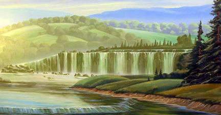 Close-up of waterfalls -a place I would go for a picnic and comtemplation.