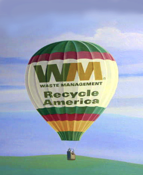 the waste management office mural splash