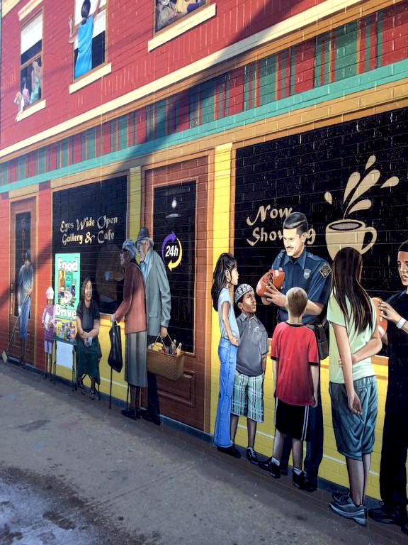 sidewalk view of building 6