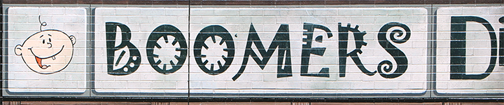 baby boomer discoteque sign