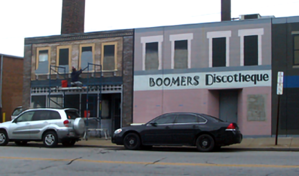 priming upper floor windows on building 1