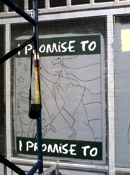 painting the political poster