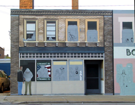 building 1 painting progression as of friday, october 25, 2013