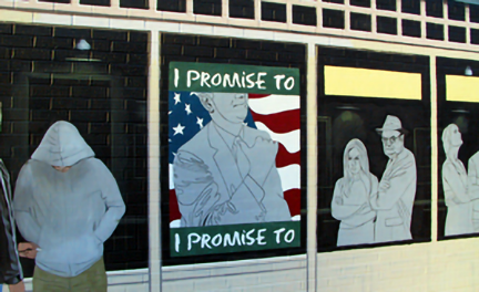 adding indications of lights on storefront windows