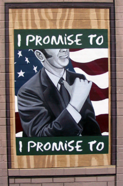 the finished I promise to poster -70s version