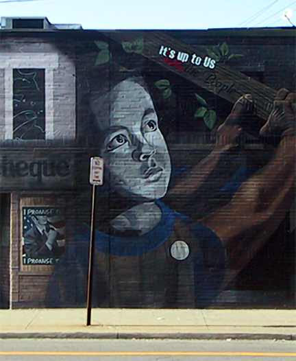 applying underpaint to the child's face