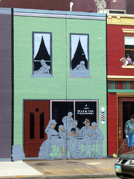 building 5 painting progression