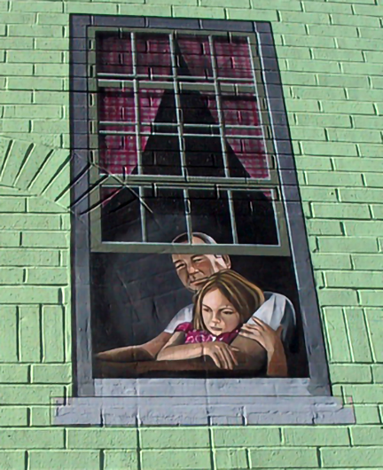 painting of father and daugher completed