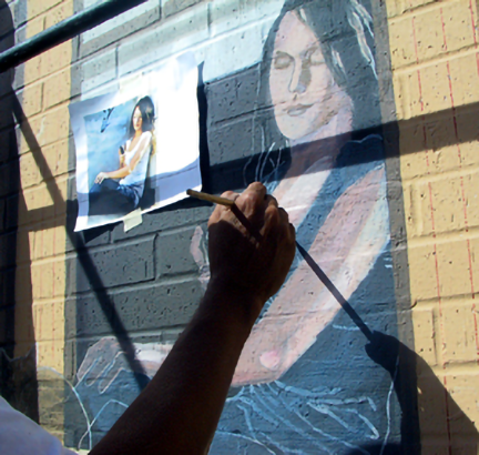 blocking figure with base colors