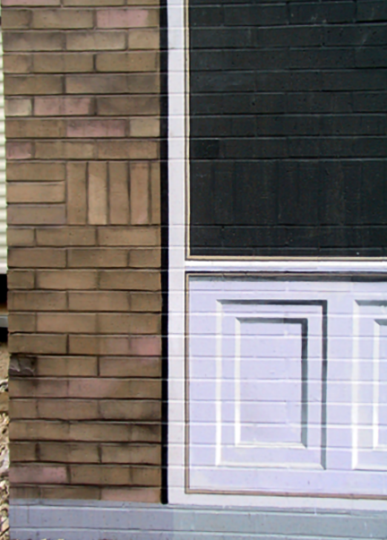 brickwork and panels detail