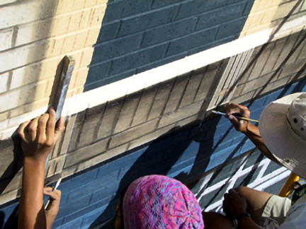 painting window corbels