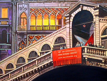 italian village mural detail 2