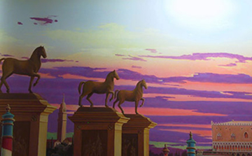 italian village mural detail 7