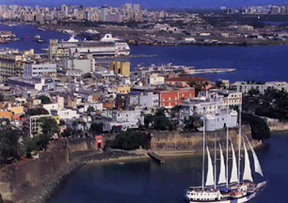 Old San Juan harbor, Puerto Rico
