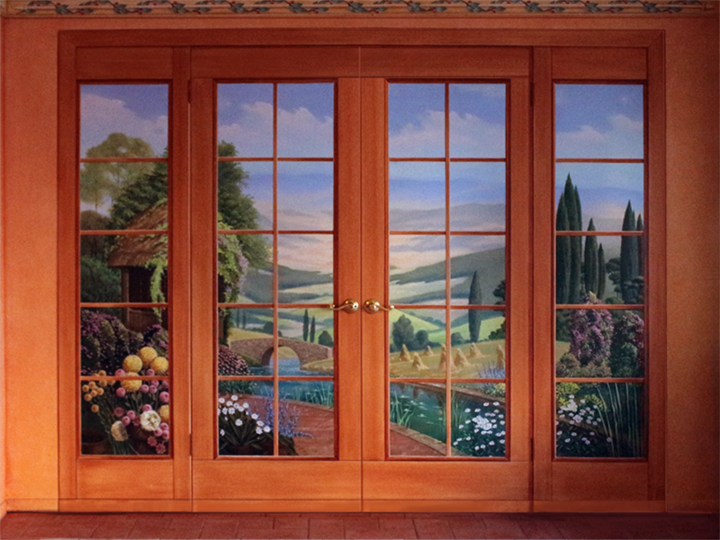 the lewis apartment main mural by john rivera-resto, 2000