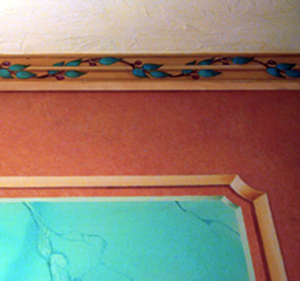 lewis apartment marbling and border detail