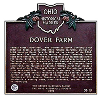 dover farm ohio historical marker