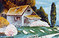 paisaje campestre mural