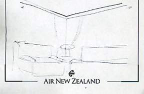 pencil sketch of furnishings