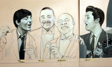 paul macartney, jose mesa, louis armstrong and elvis
