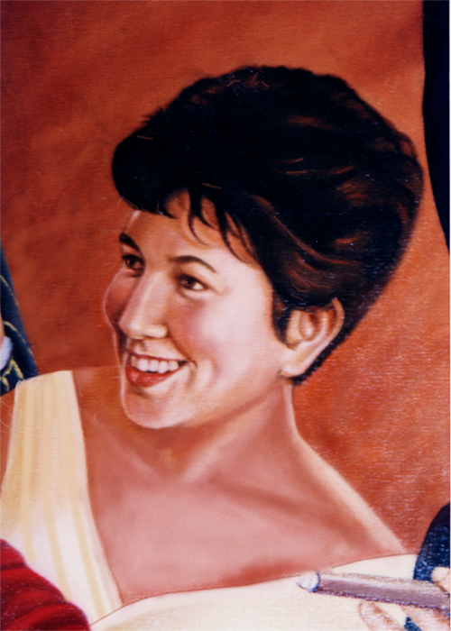 thinkers mural portrait detail