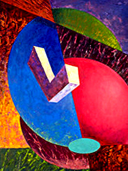 john's-first-abstract-painting,-1994