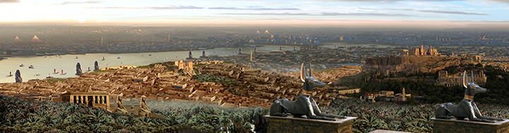 the-citadel,-digital-paintings-for-a-graphic-novel,-by-john-rivera-resto,-2010,-panoramic-view