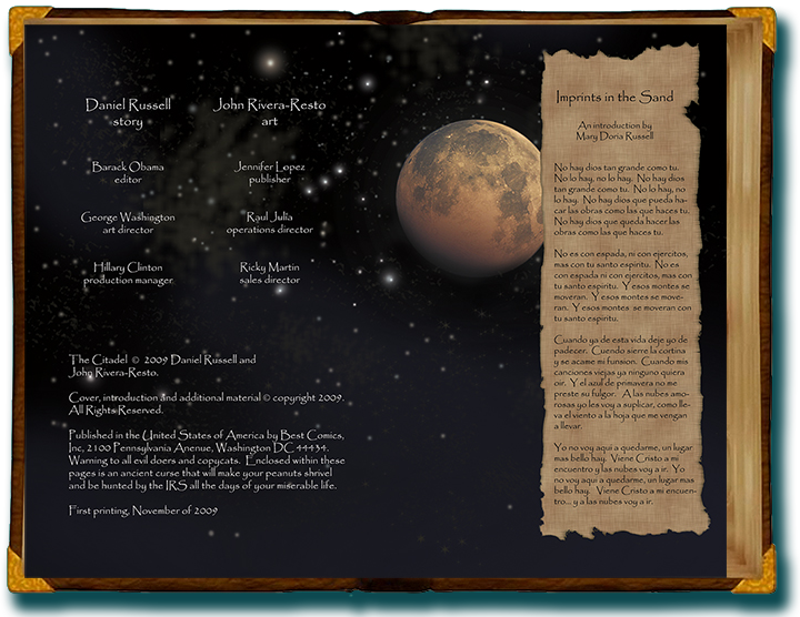 the-citadel-by-dan-russell,-digital-paintings-for-a-graphic-novel,-by-john-rivera-resto,-2010,pgs-2-3