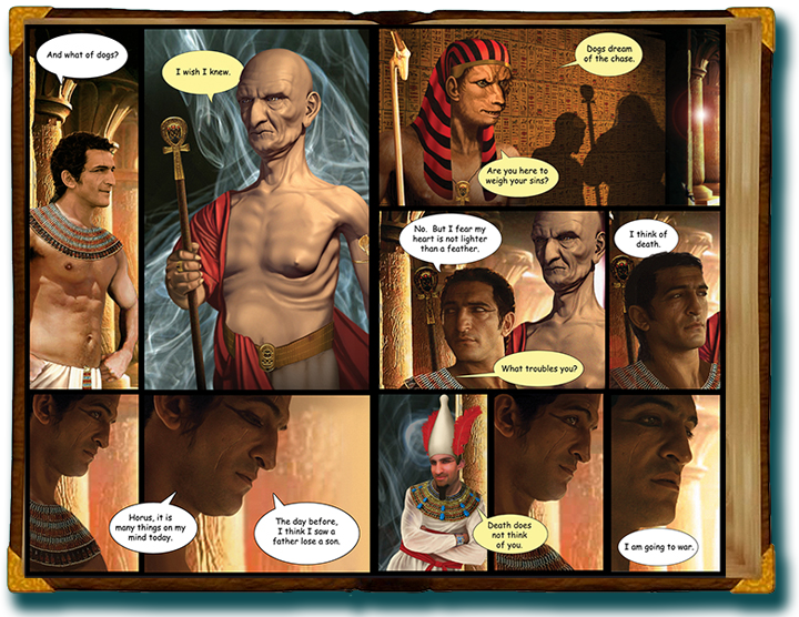 the-citadel-by-dan-russell,-digital-paintings-for-a-graphic-novel,-by-john-rivera-resto,-2010,pgs-22-23