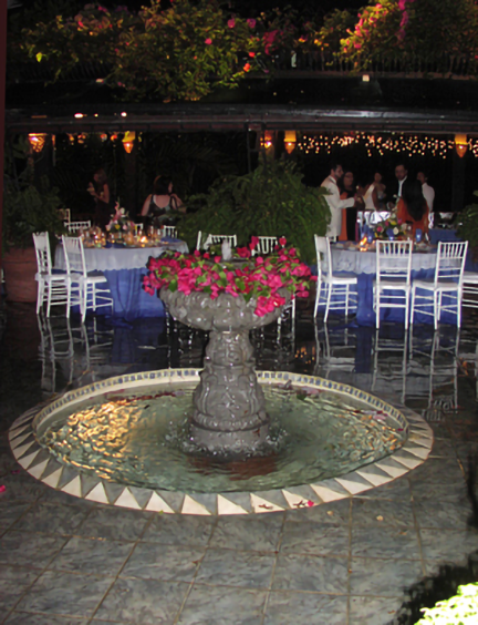 john-rivera-resto-and-nancy-lewis-wedding,-patio fountain